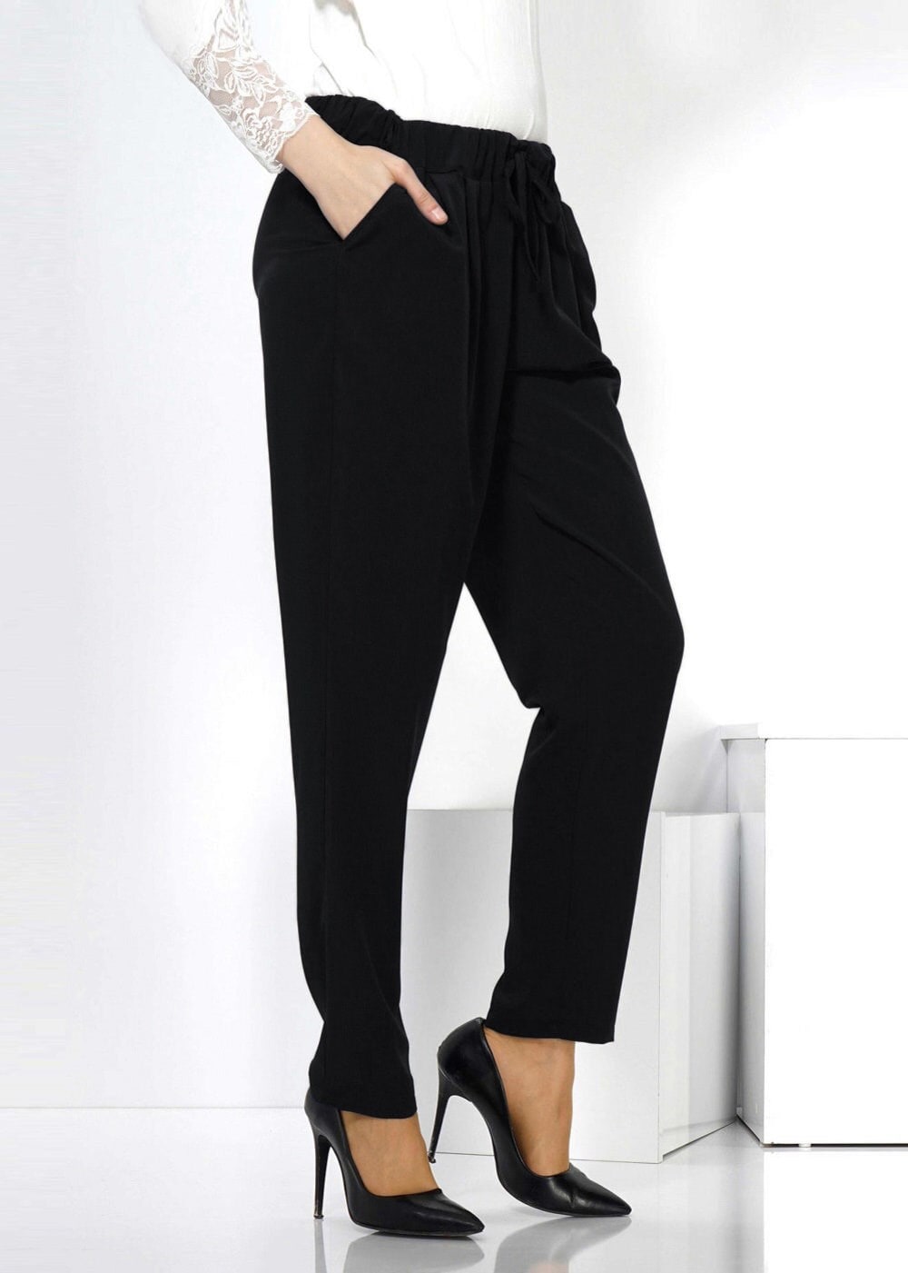 Tesettür giyim SİYAH 7798 PANTOLON