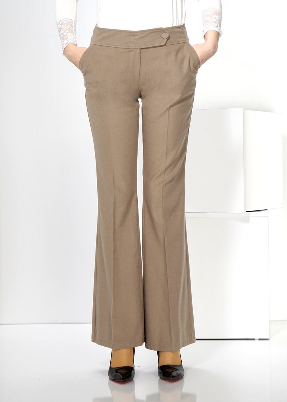 Tesettür giyim BEJ 7816 PANTOLON