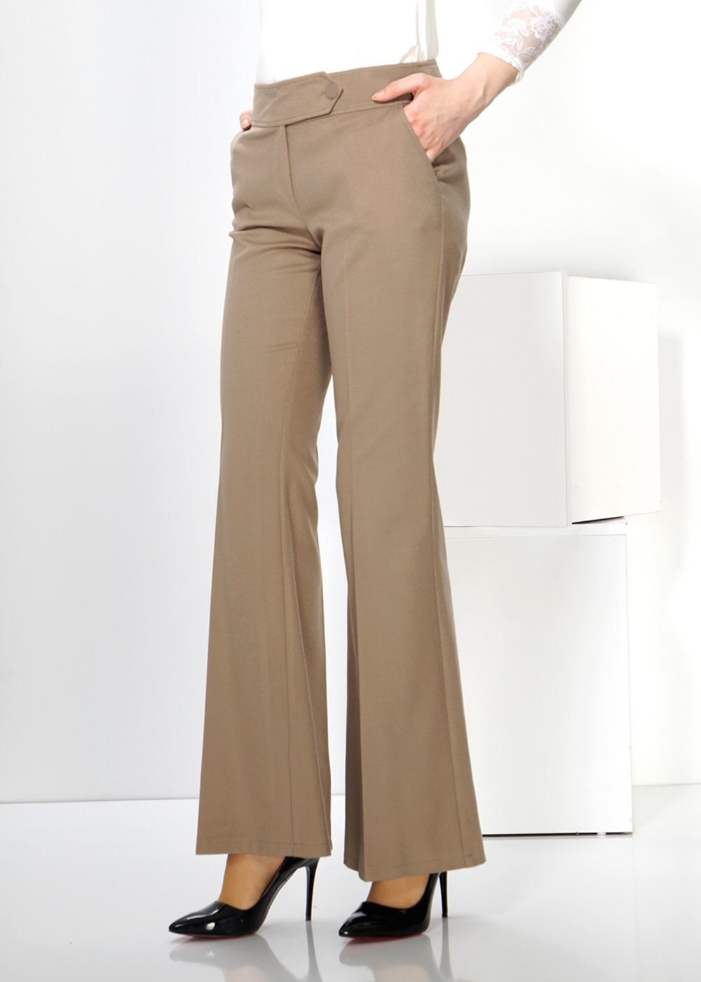 Tesettür giyim BEJ 7816 PANTOLON