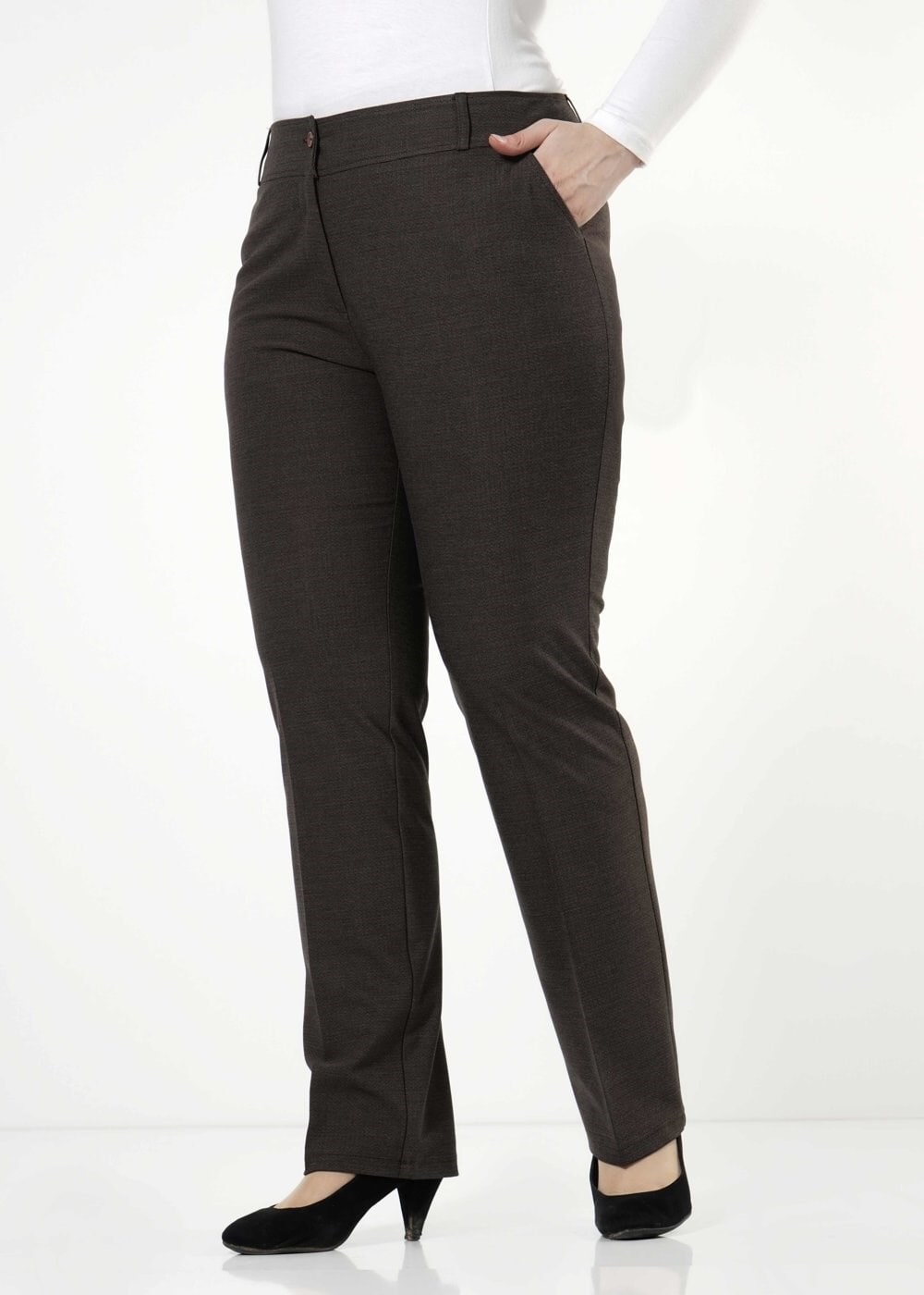 Tesettür giyim KAHVE 7810-1 PANTOLON