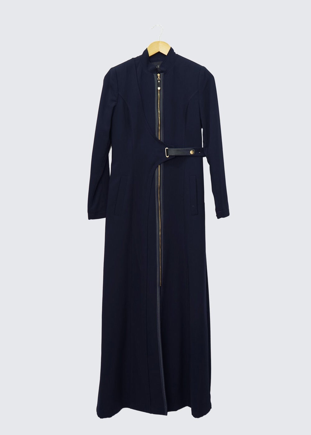 Tesettür giyim LACİVERT FERMUARLI PARDESÜ 1350