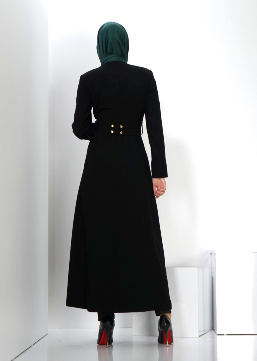 Tesettür giyim SİYAH 1355 PARDESÜ