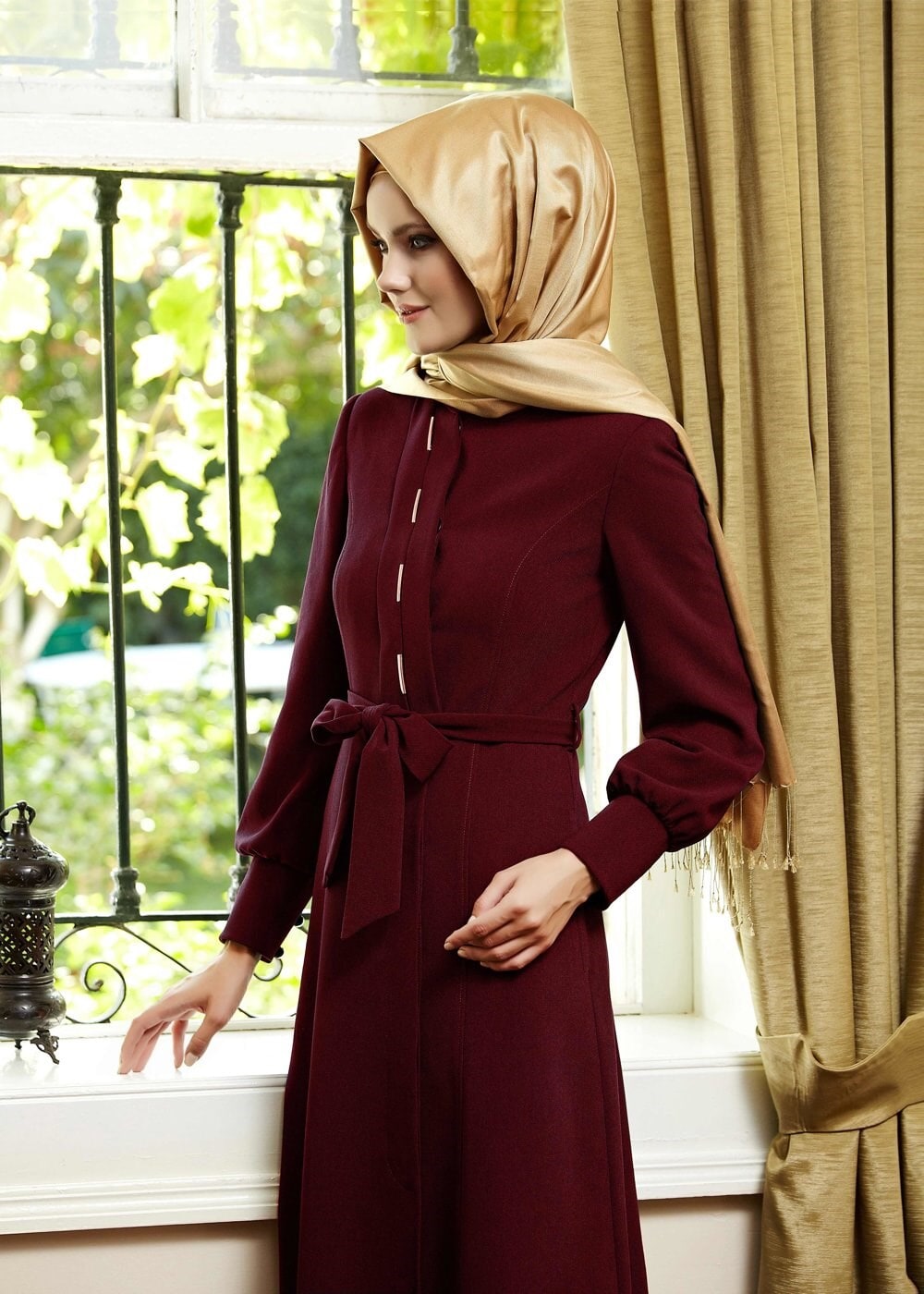 Tesettür giyim BORDO 1365 PARDESÜ