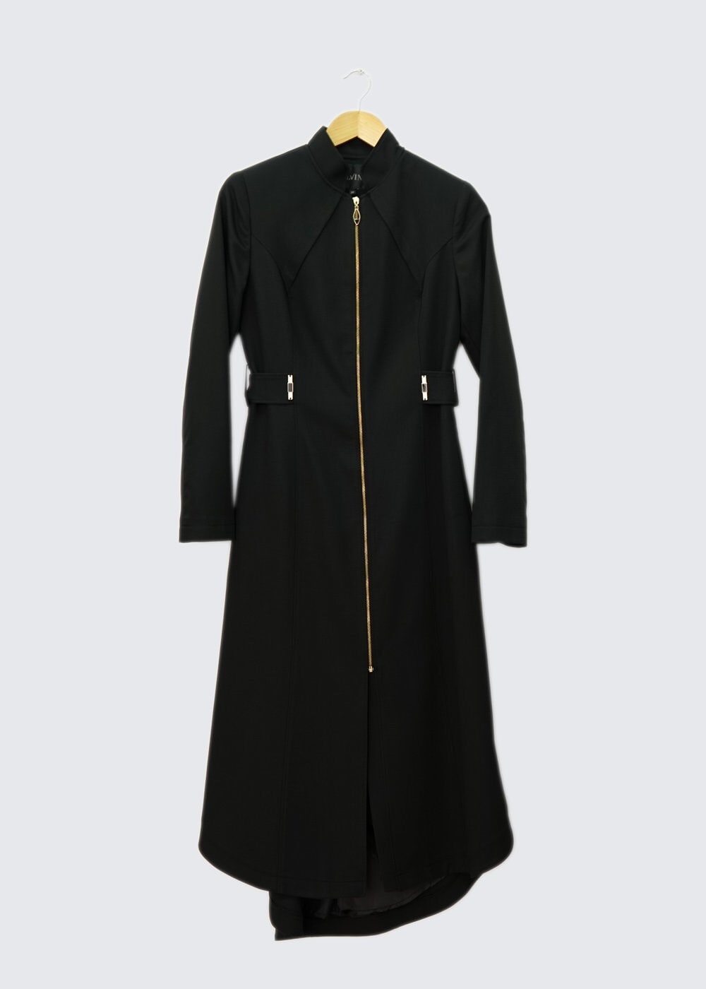 Tesettür giyim SİYAH FERMUARLI PARDESÜ 1391