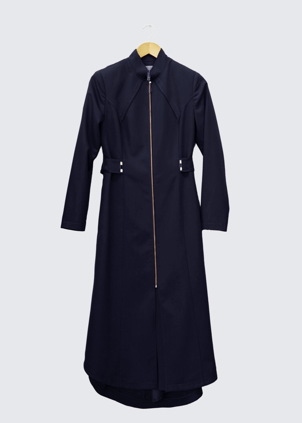 Tesettür giyim LACİVERT FERMUARLI PARDESÜ 1391