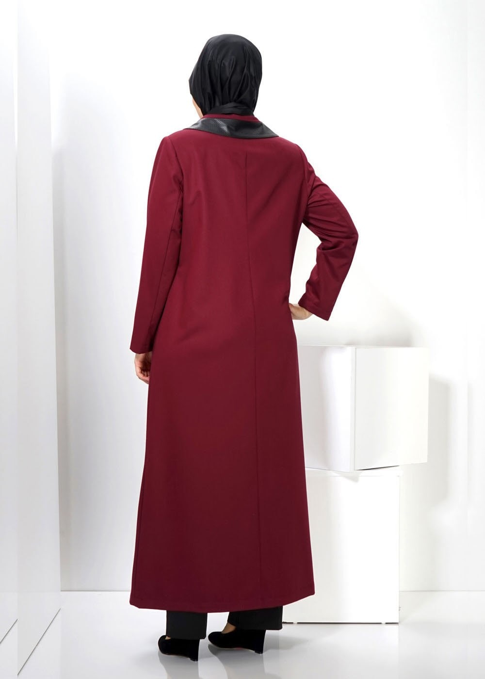 Tesettür giyim BORDO 1415 PARDESÜ