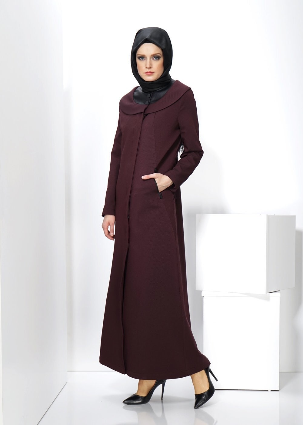 Tesettür giyim MÜRDÜM CEP DETAYLI PARDESÜ 1422