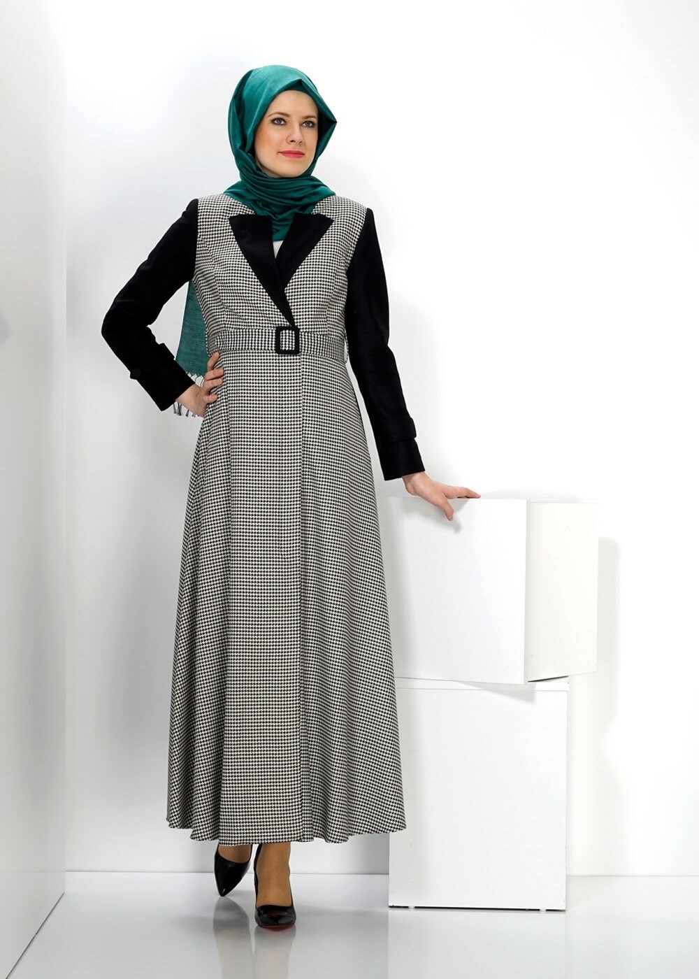 Tesettür giyim SİYAH 1423 PARDESÜ