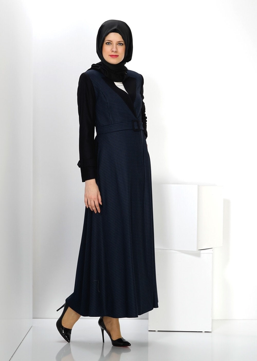 Tesettür giyim SİYAH 1423 PARDESÜ