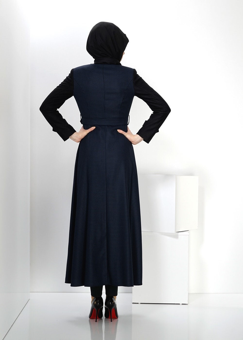 Tesettür giyim SİYAH 1423 PARDESÜ