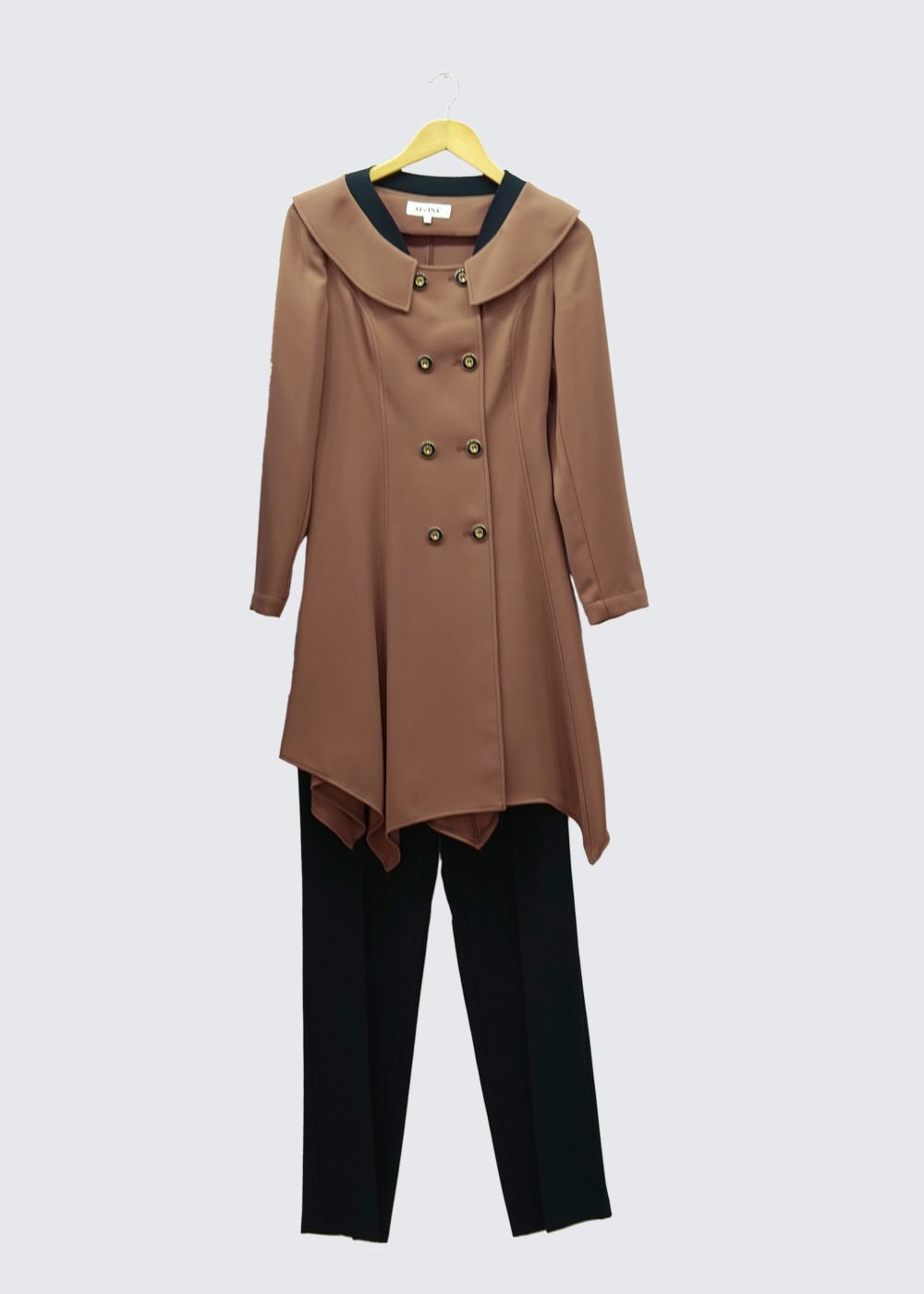 Tesettür giyim KAHVE 3062P TAKIM