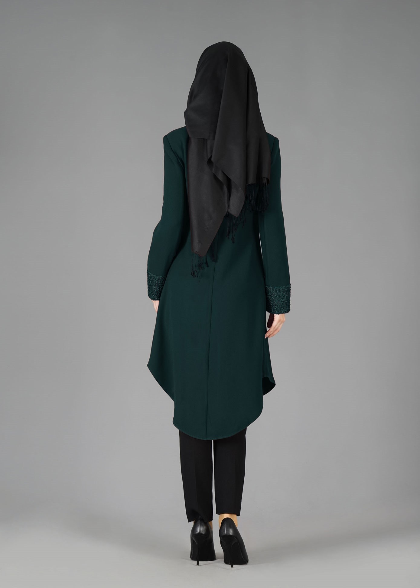 Tesettür giyim MAVİ 3065P TAKIM