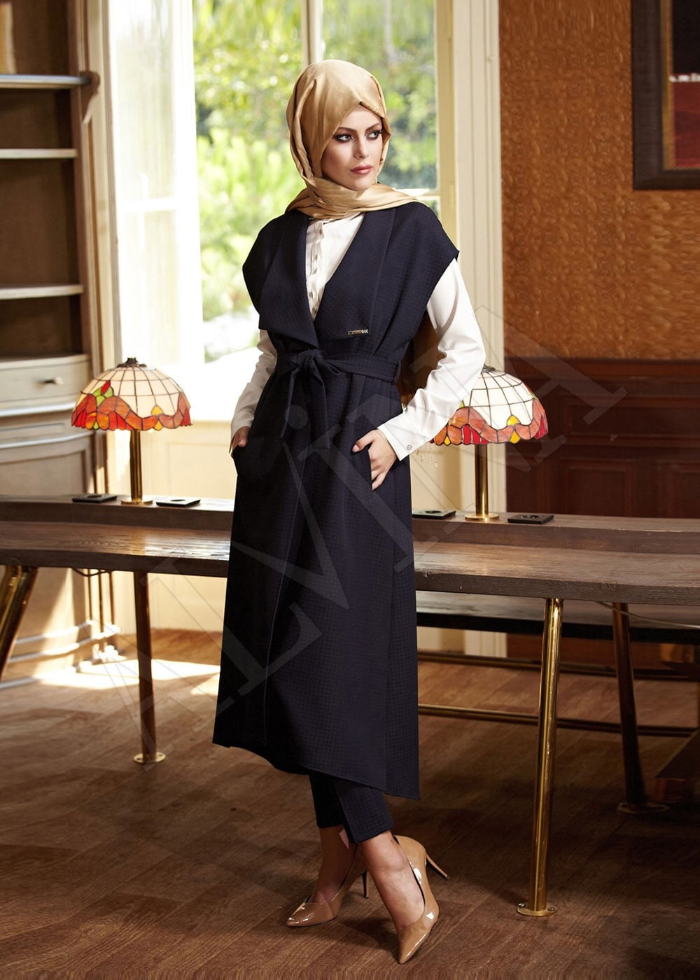 Tesettür giyim LACİVERT 4390 TAKIM