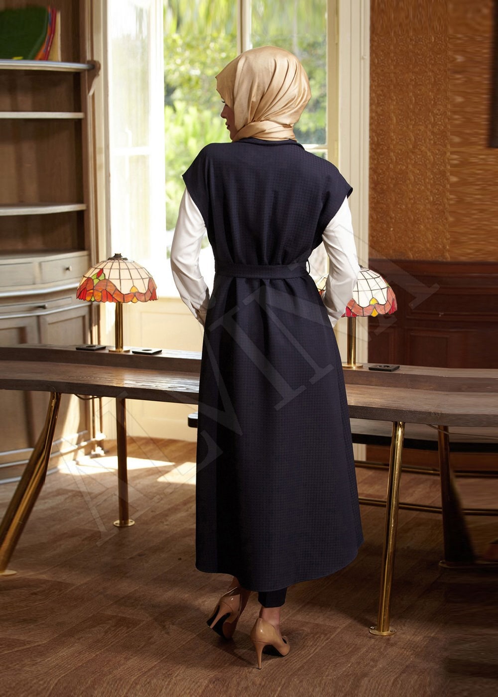 Tesettür giyim LACİVERT 4390 TAKIM