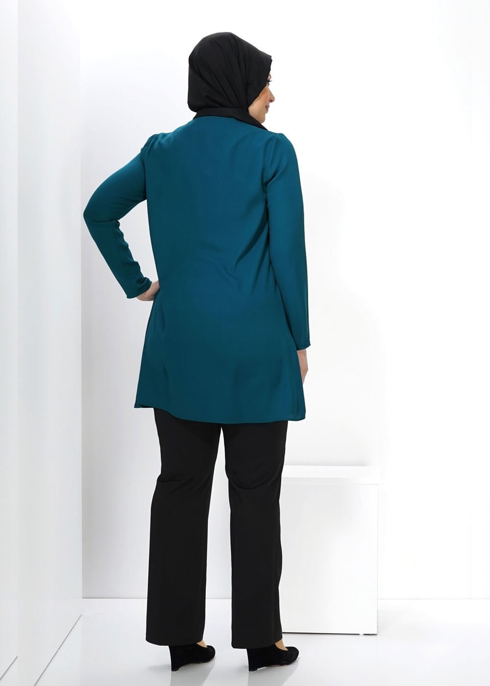 Tesettür giyim MAVİ TESETTÜR TUNİK 2420 