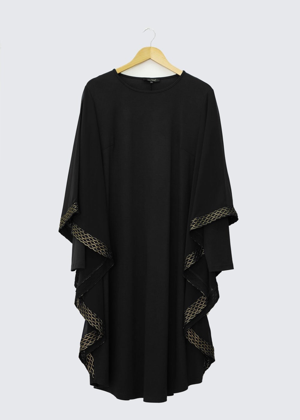 Tesettür giyim SİYAH PANÇO TUNİK 2431 