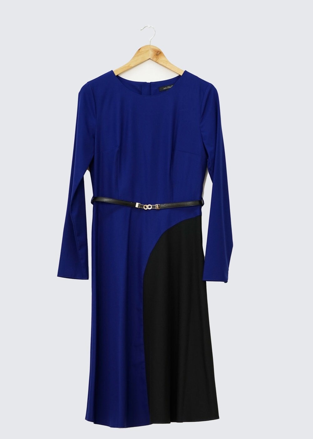 Tesettür giyim MAVİ RENK BLOKLU TUNİK 4320