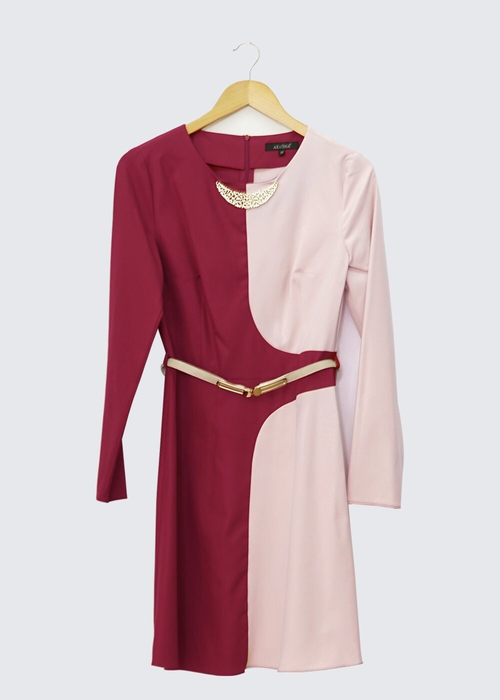 Tesettür giyim EKRU İKİ RENKLİ TUNİK 4322