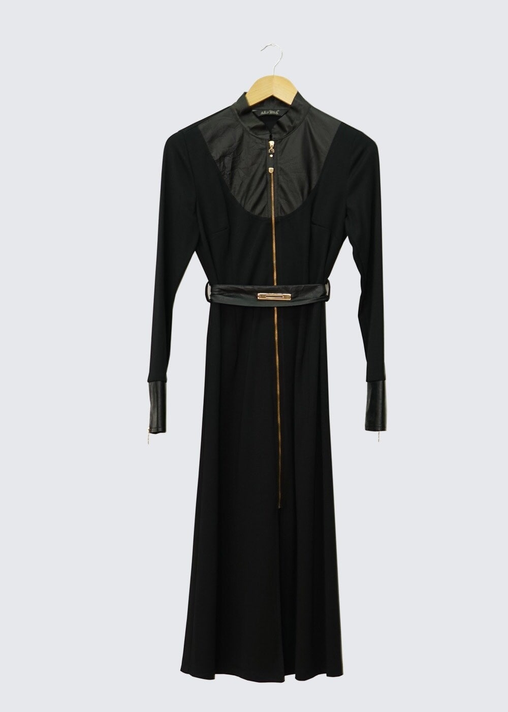 Tesettür giyim SİYAH FERMUAR DETAYLI TUNİK 4384 