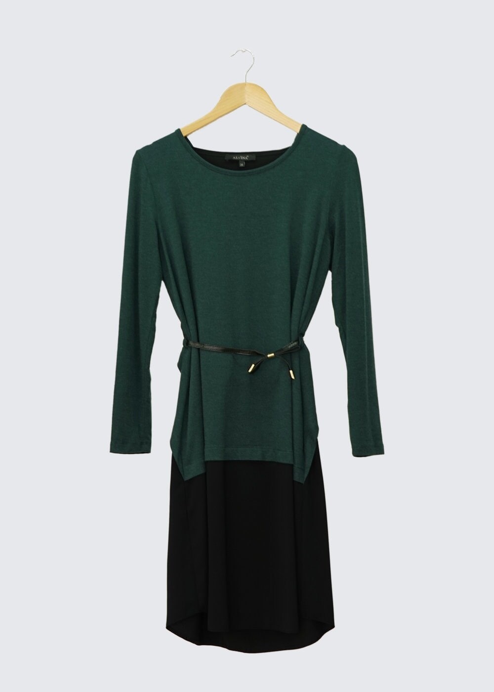 Tesettür giyim YEŞİL İKİ RENKLİ TUNİK 4400