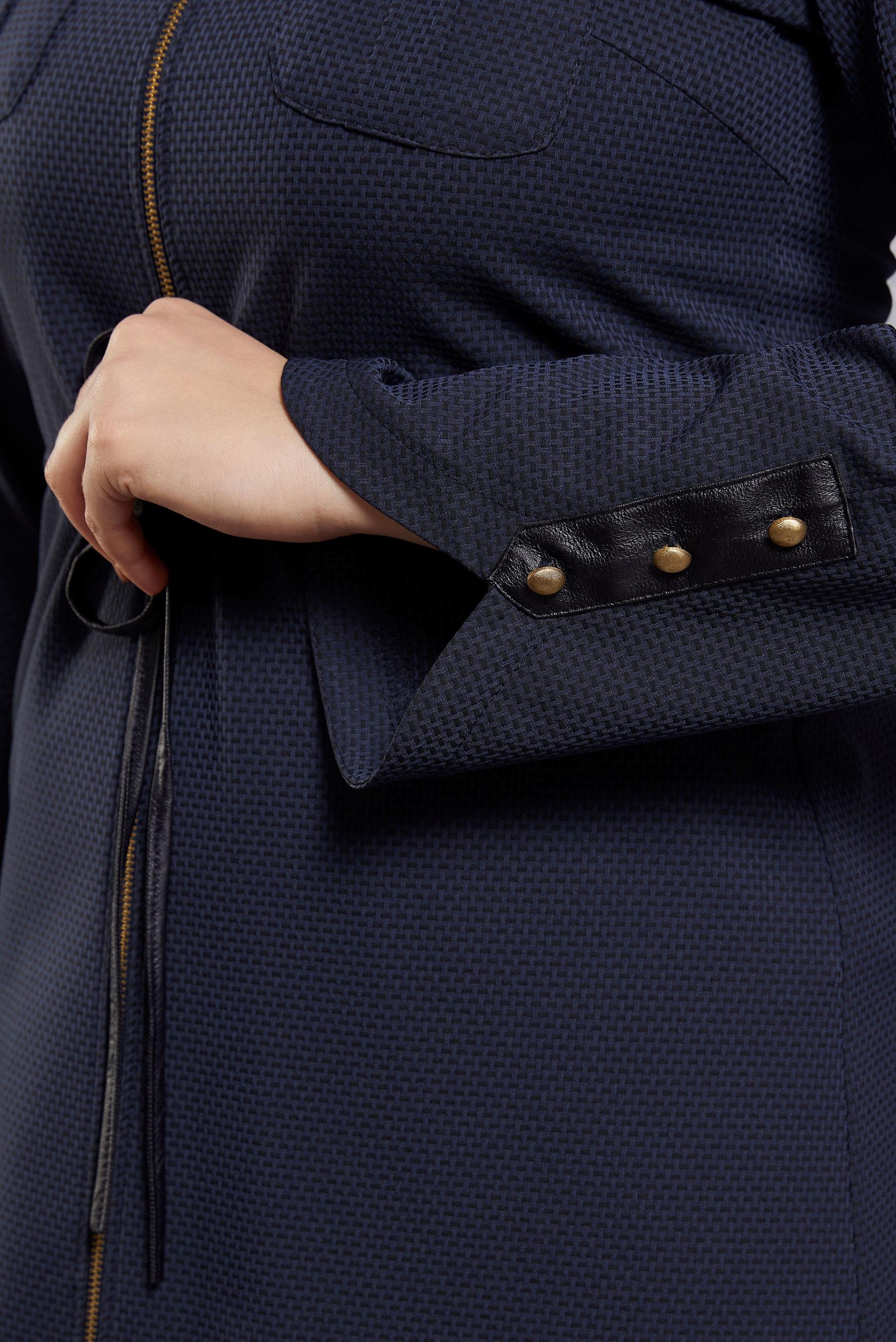 Tesettür giyim LACİVERT KAPÜŞONLU TUNİK 4408