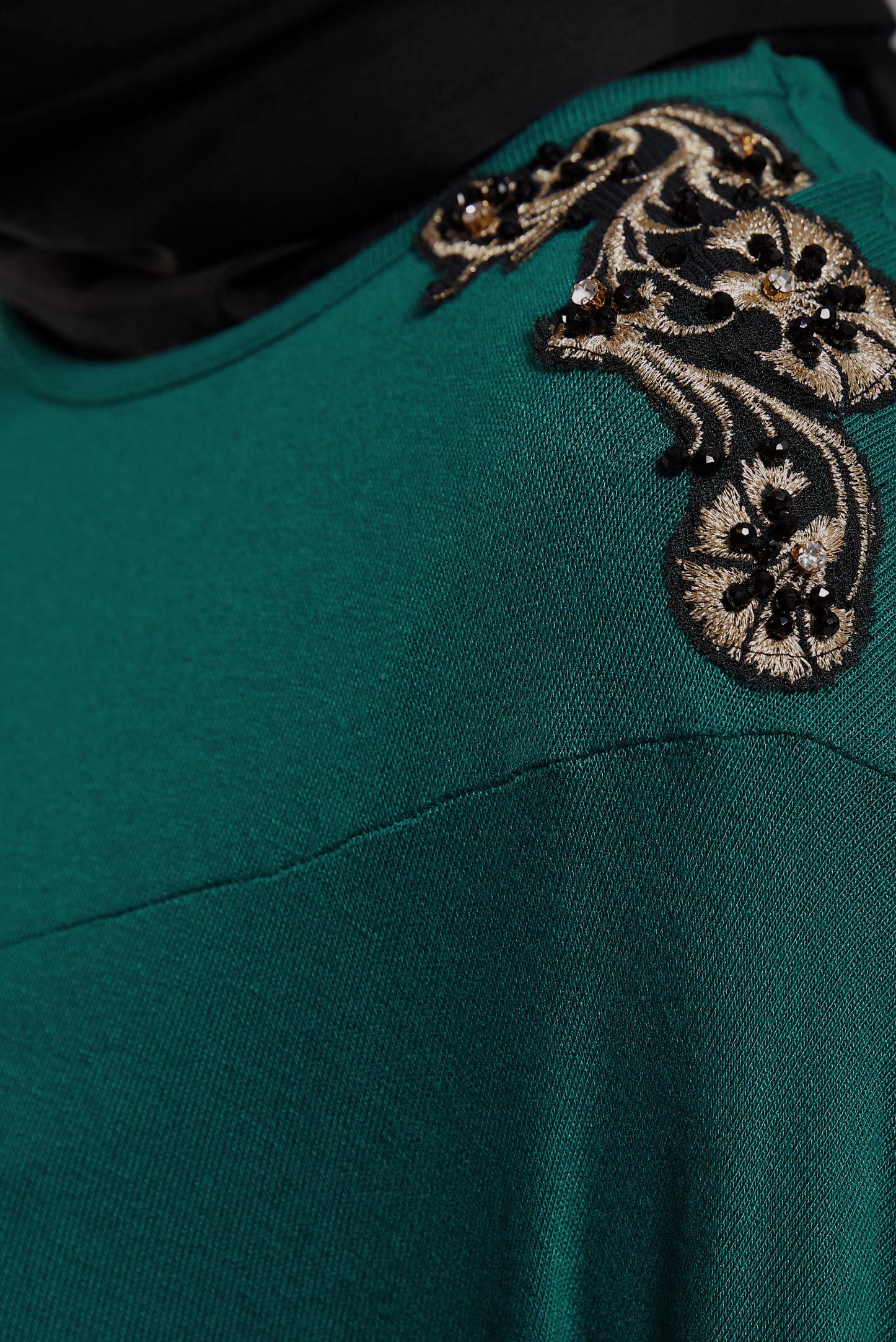 Tesettür giyim YEŞİL TAŞ DETAYLI TUNİK 4421