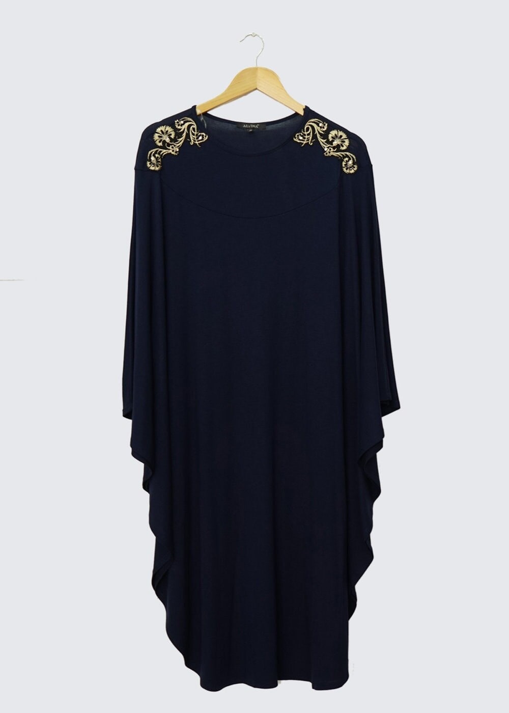 Tesettür giyim LACİVERT TAŞ DETAYLI TUNİK 4421