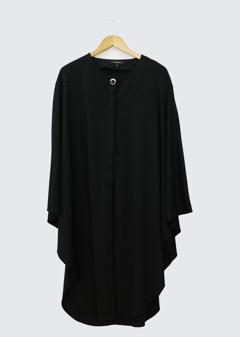 Tesettür giyim SİYAH PANÇO TUNİK 4437