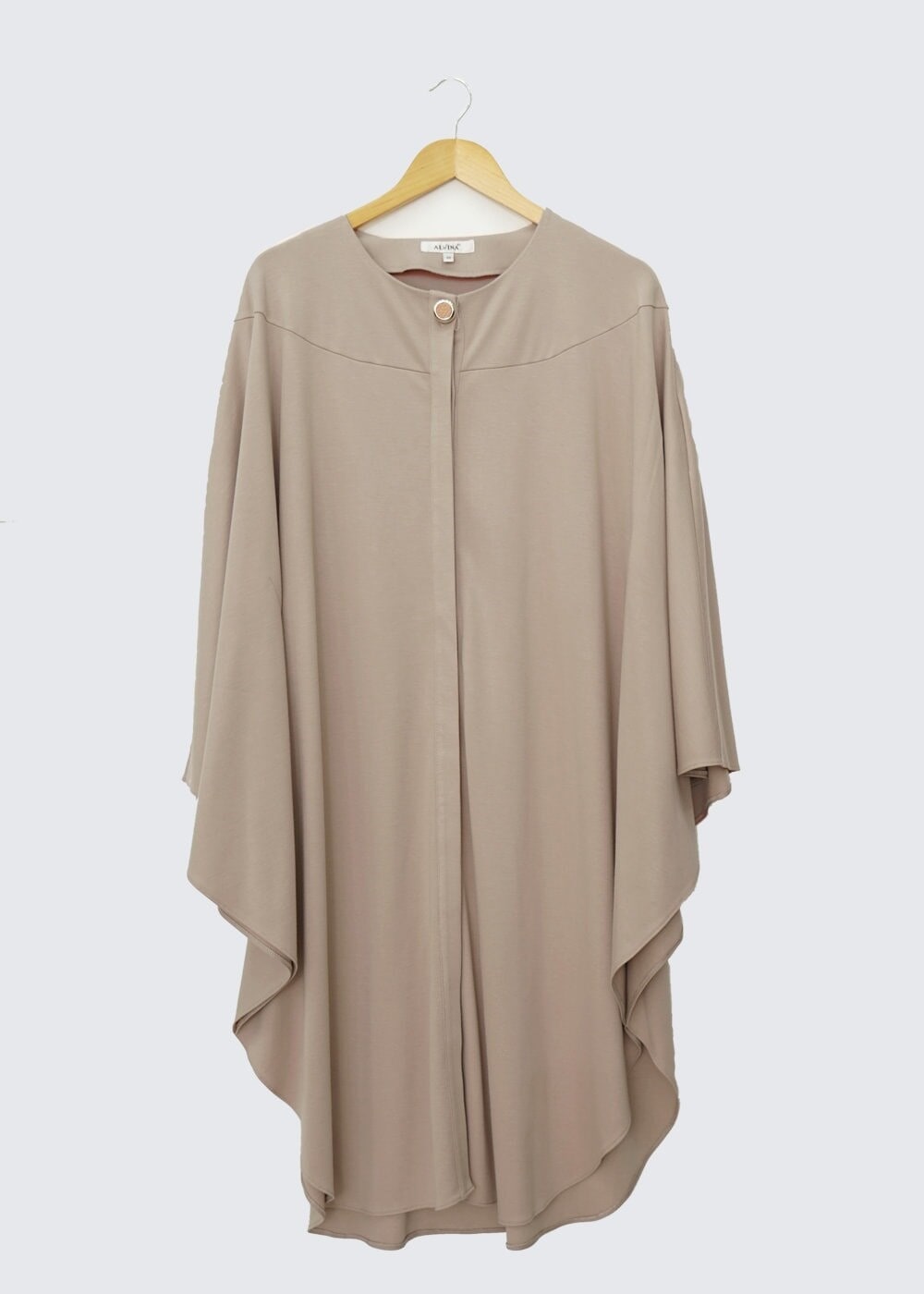 Tesettür giyim BEJ PANÇO TUNİK 4437