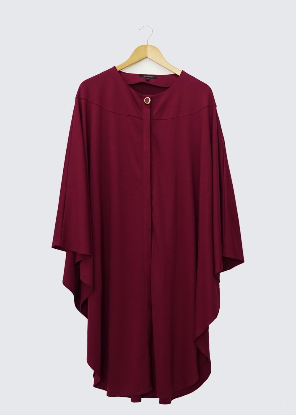 Tesettür giyim BORDO PANÇO TUNİK 4437