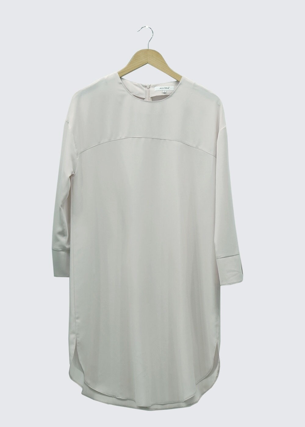 Tesettür giyim BEJ ASİMETRİK KESİM TUNİK 4440