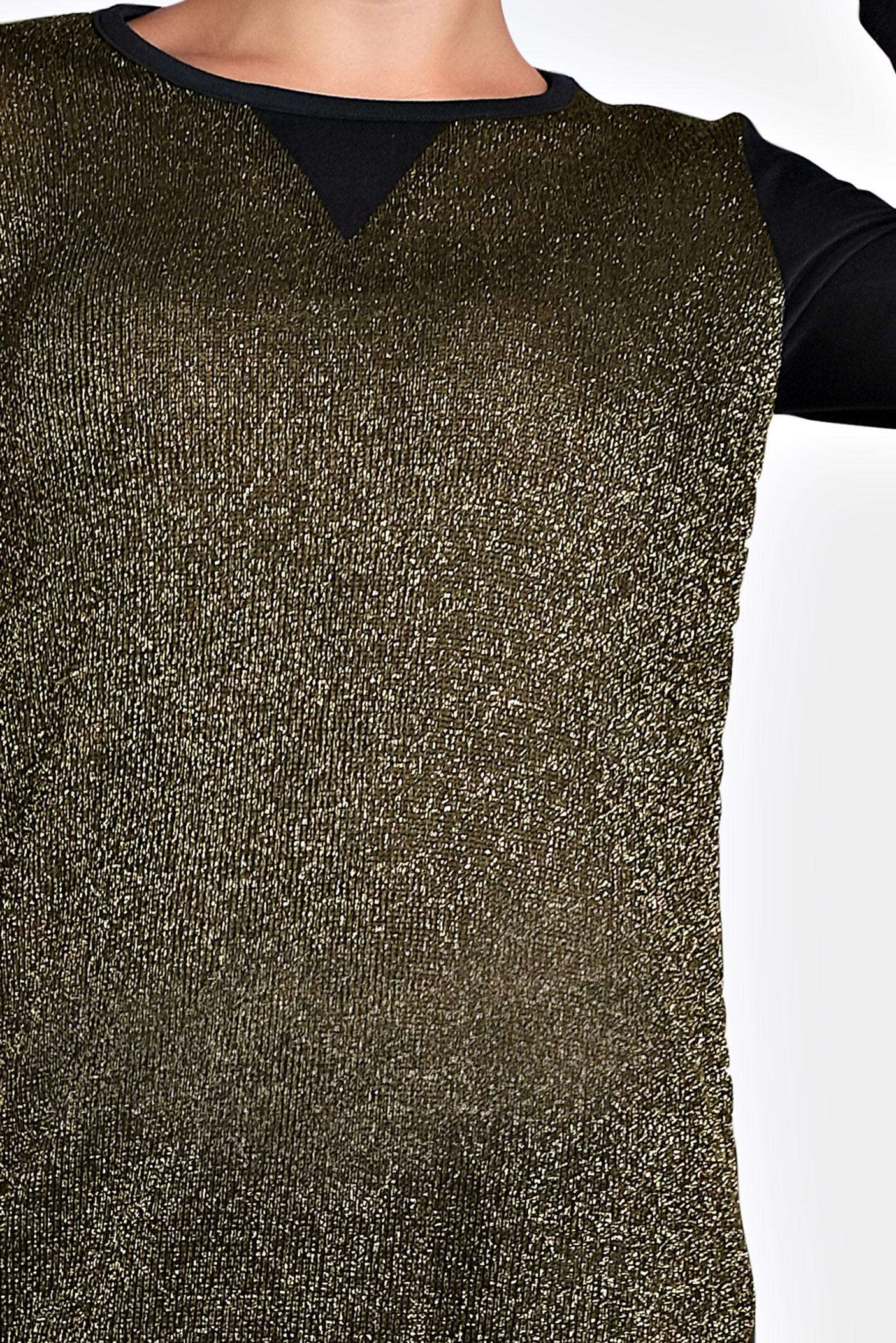 Tesettür giyim ALTIN ASİMETRİK KESİM SİMLİ TUNİK  4512 