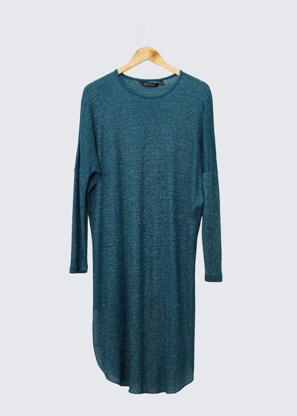 Tesettür giyim MAVİ YARASA KOL TUNİK 4534