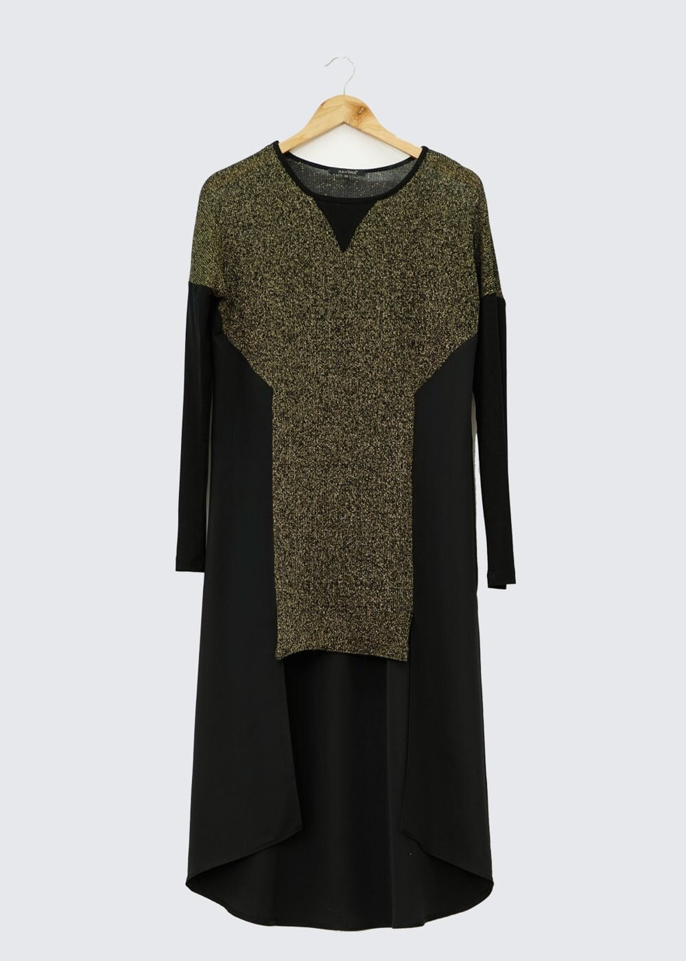 Tesettür giyim ALTIN SİM DETAYLI TUNİK 4553