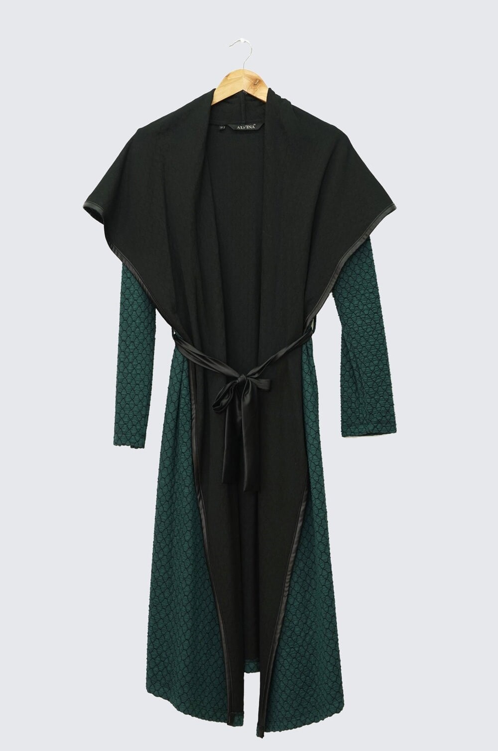 Tesettür giyim YEŞİL ŞAL YAKA TUNİK 4522-1