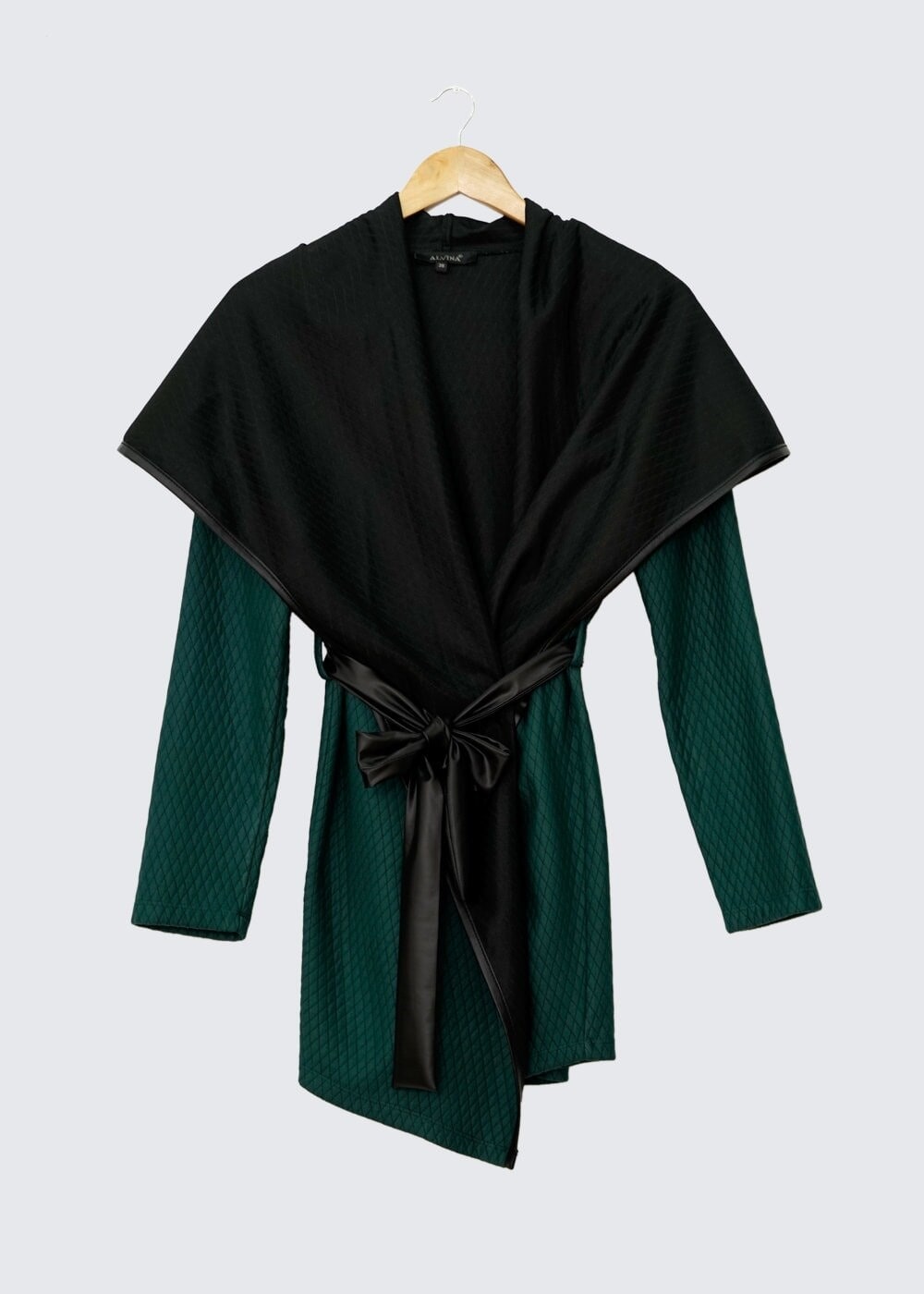 Tesettür giyim YEŞİL ŞAL YAKA TUNİK 4523-1