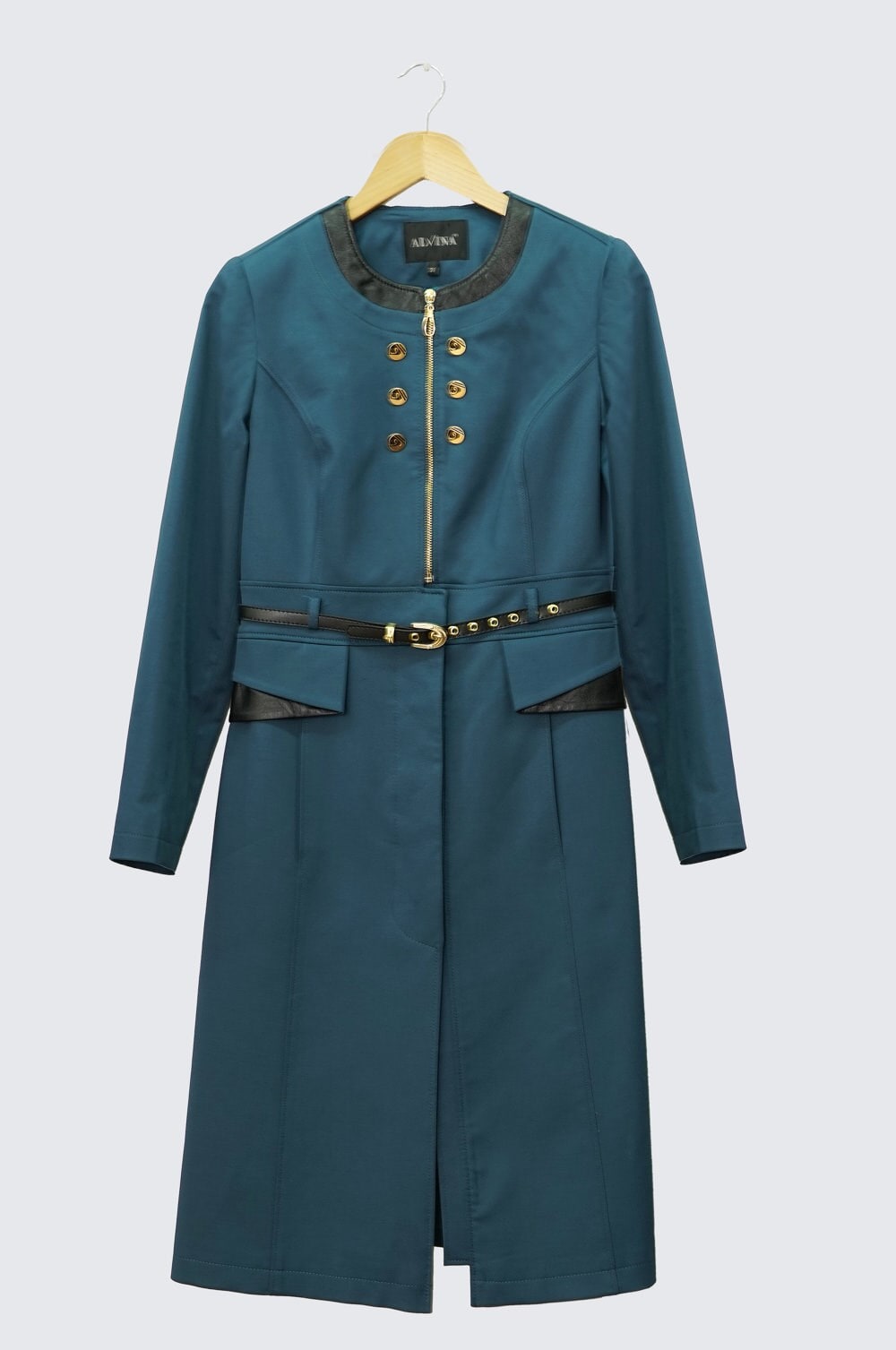 Tesettür giyim MAVİ 1312 TRENÇKOT