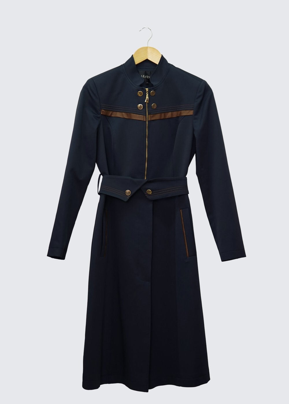 Tesettür giyim LACİVERT 1325 TRENÇKOT