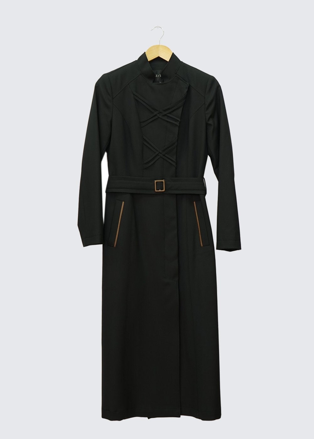 Tesettür giyim SİYAH 1327 TRENÇKOT