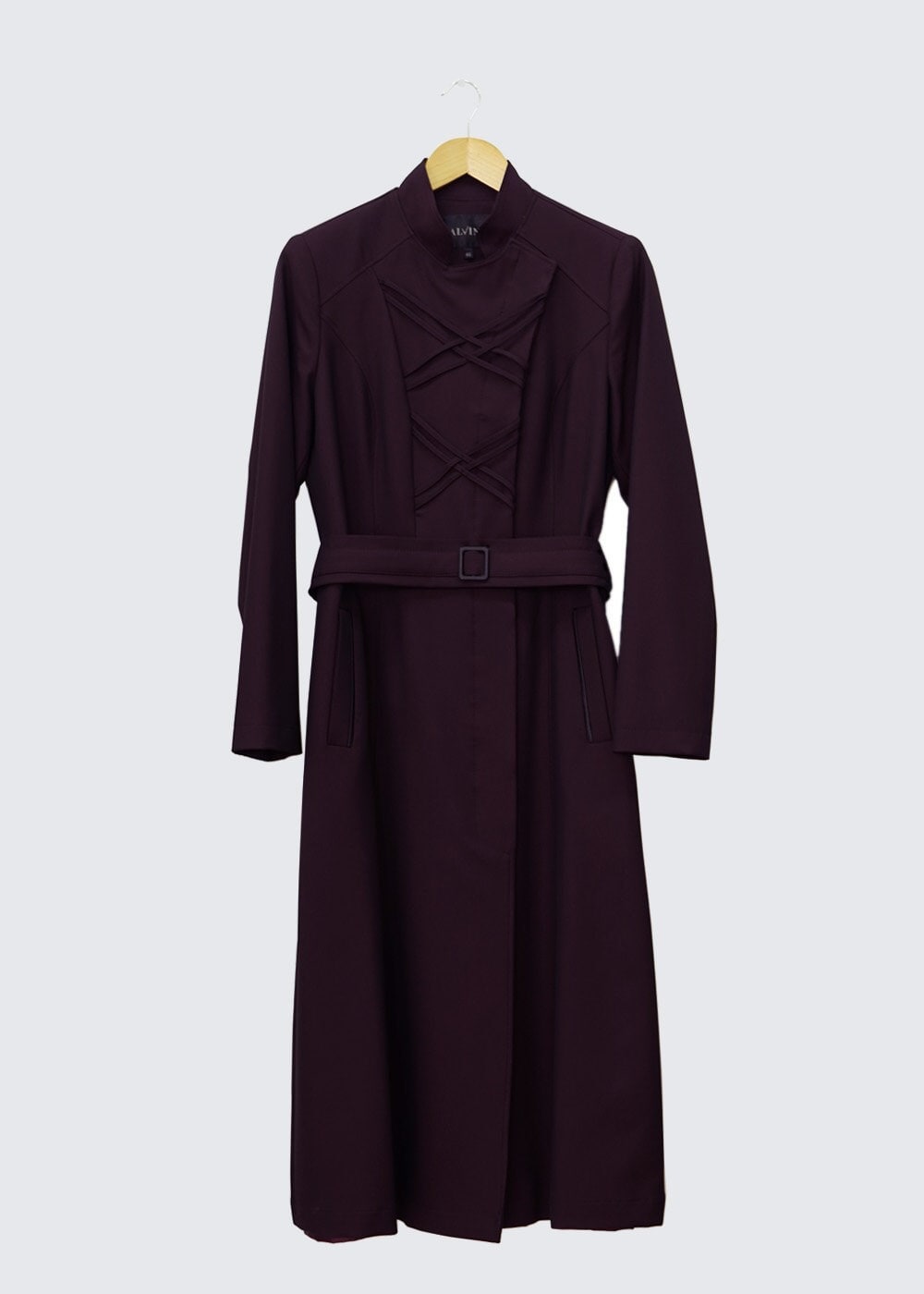 Tesettür giyim BORDO 1327 TRENÇKOT