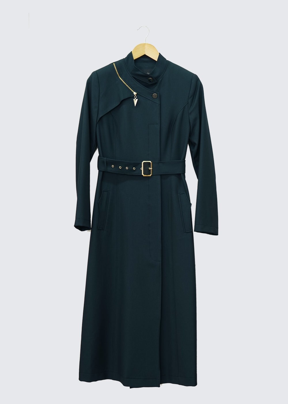 Tesettür giyim YEŞİL 1352 TRENÇKOT