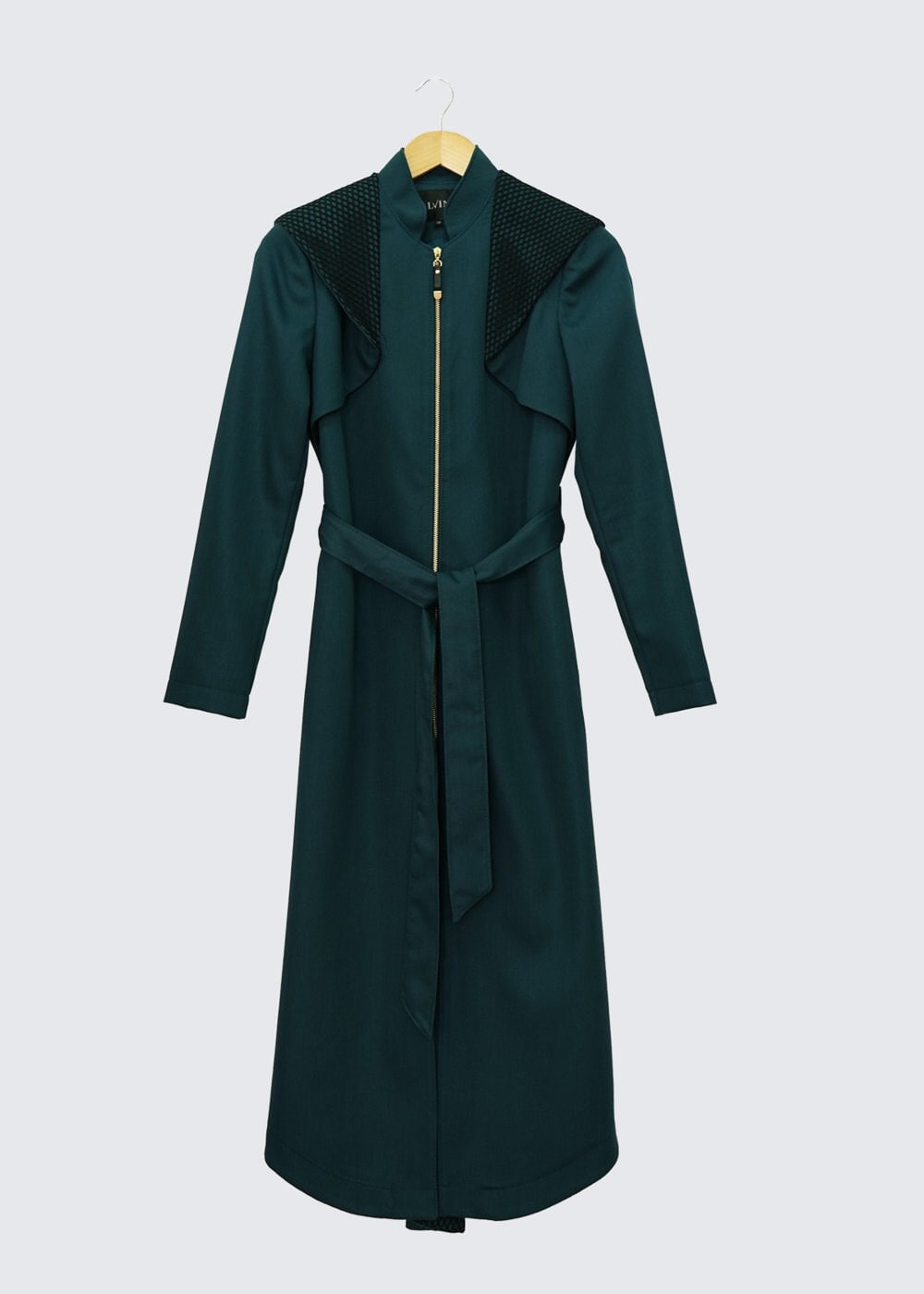 Tesettür giyim MAVİ 1387 TRENÇKOT