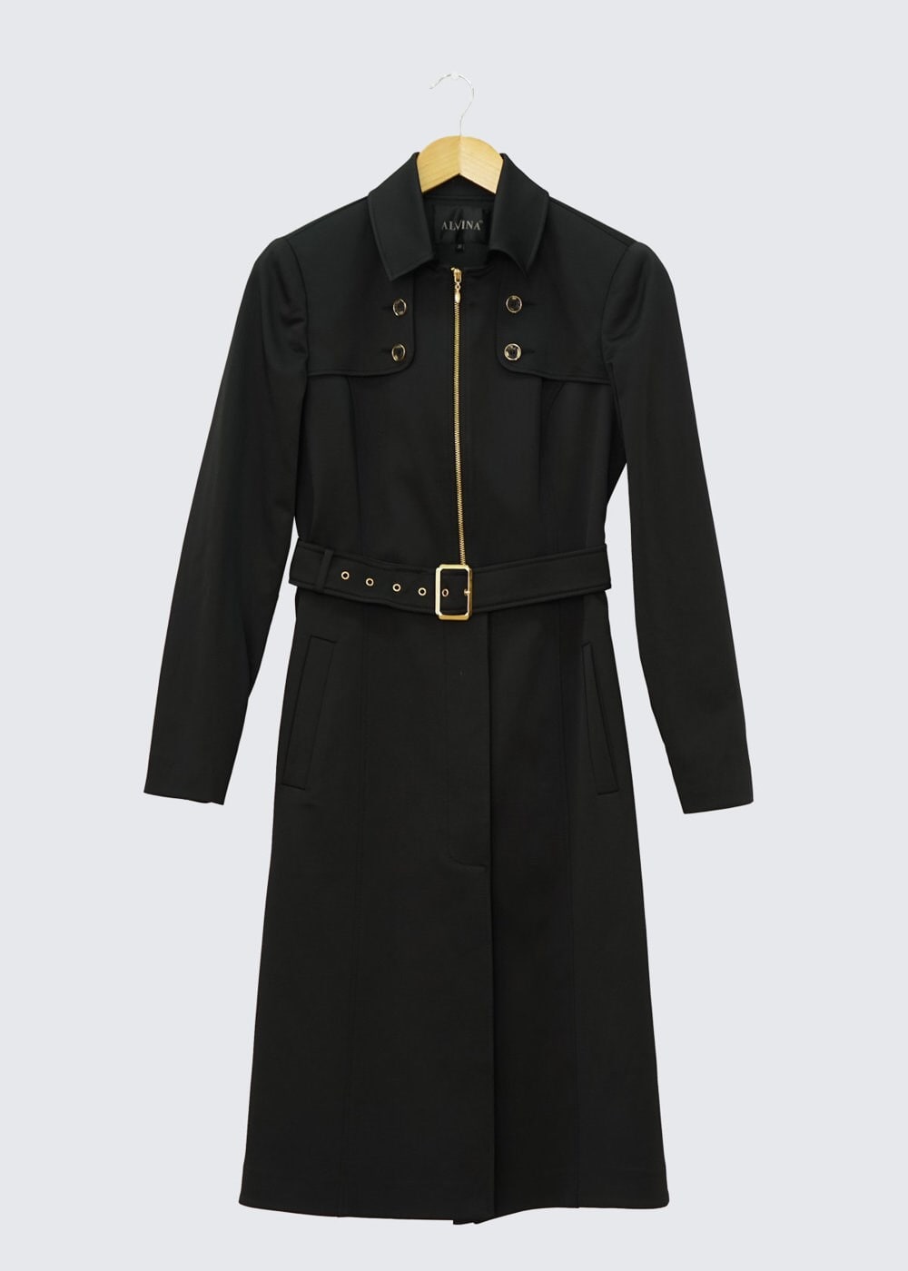 Tesettür giyim SİYAH 1394 TRENÇKOT