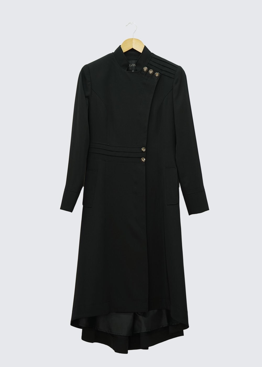 Tesettür giyim SİYAH 1398 TRENÇKOT