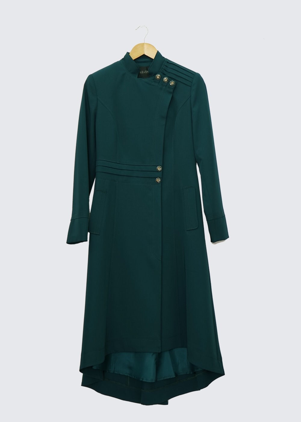 Tesettür giyim YEŞİL 1398 TRENÇKOT