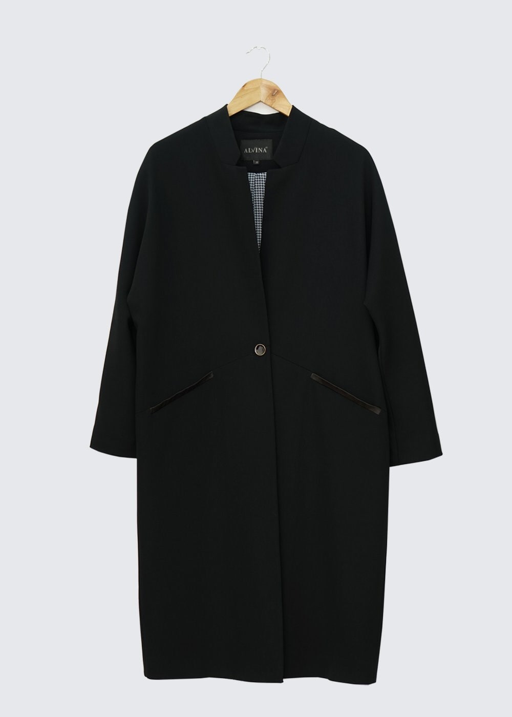 Tesettür giyim SİYAH 1404 TRENÇKOT 