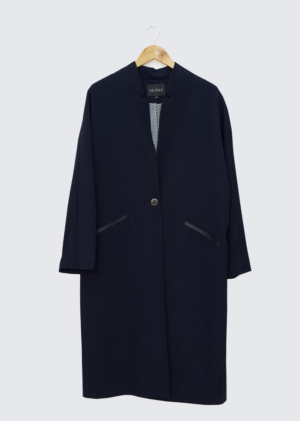 Tesettür giyim LACİVERT 1404 TRENÇKOT 