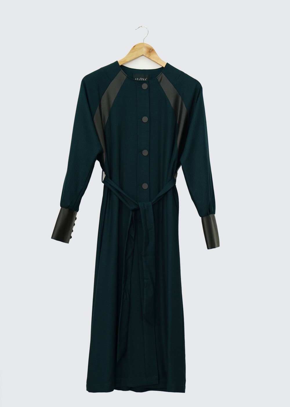 Tesettür giyim MAVİ 1413 TRENÇKOT