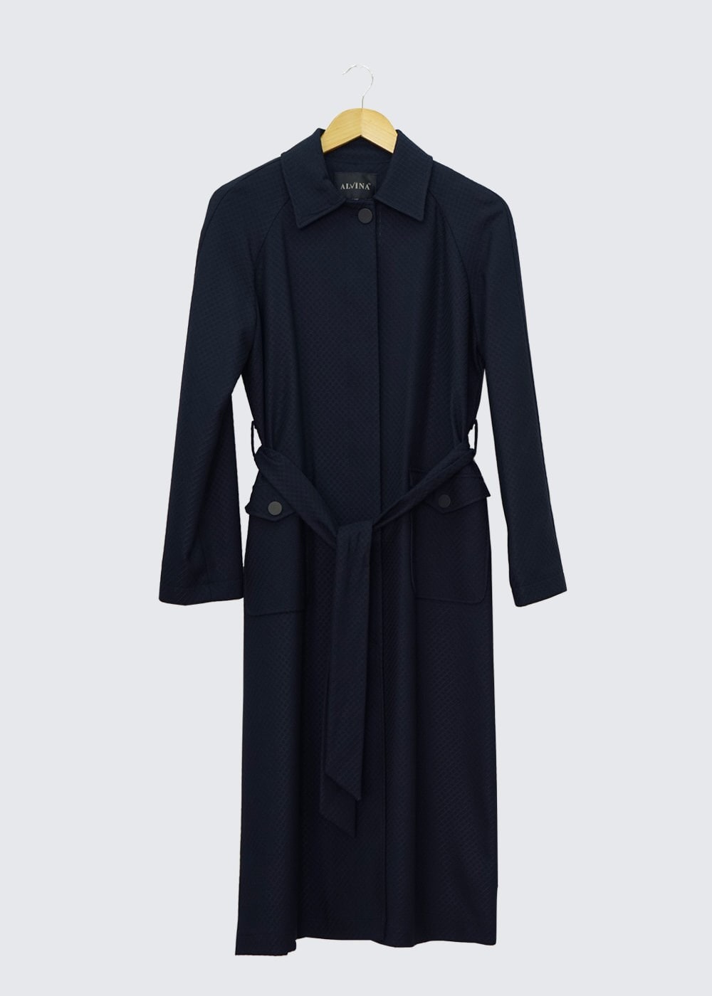 Tesettür giyim LACİVERT 1414 TRENÇKOT