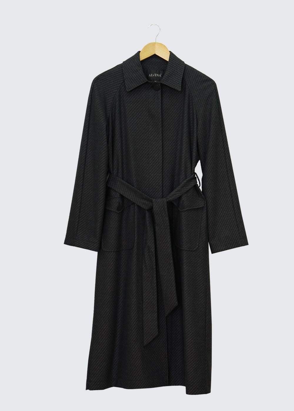 Tesettür giyim GRİ 1414 TRENÇKOT